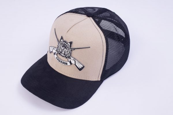 Boné Trucker Camurça e Tela Estampa 3D